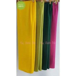 Quần lụa Tây thi mặc Áo dài truyền thống,Áo dài cách tân nữ,hàng may sẵn,vải lụa Tây thi dày dặn,không lộ.