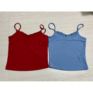 Áo 2 dây f21 xuất khẩu chất siêu co giãn.