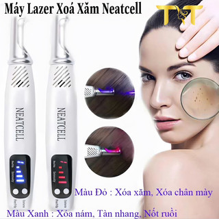 [Bảo hành 12th]Máy xoá xăm mini xanh và đỏ Neatcell