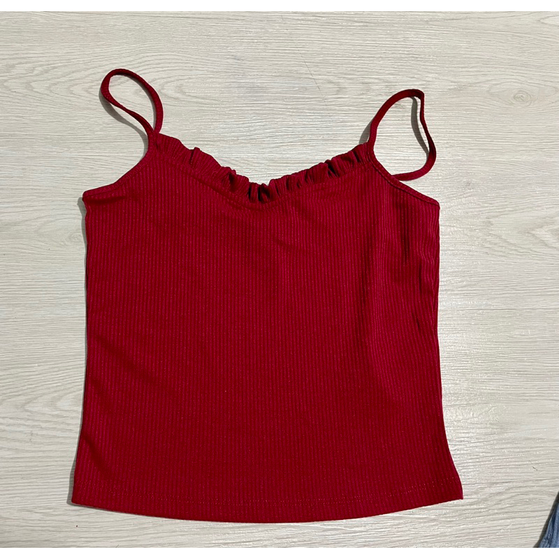 Áo 2 dây f21 xuất khẩu chất siêu co giãn.