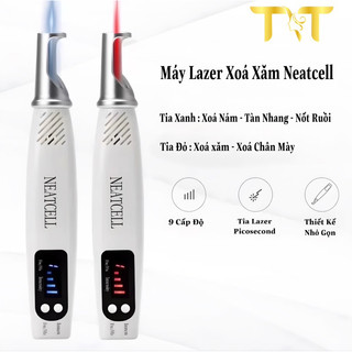 Máy xoá xăm mini xanh và đỏ