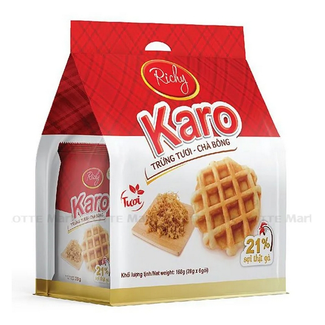 Bánh Richy Karo Trứng Tươi Chà Bông 260g