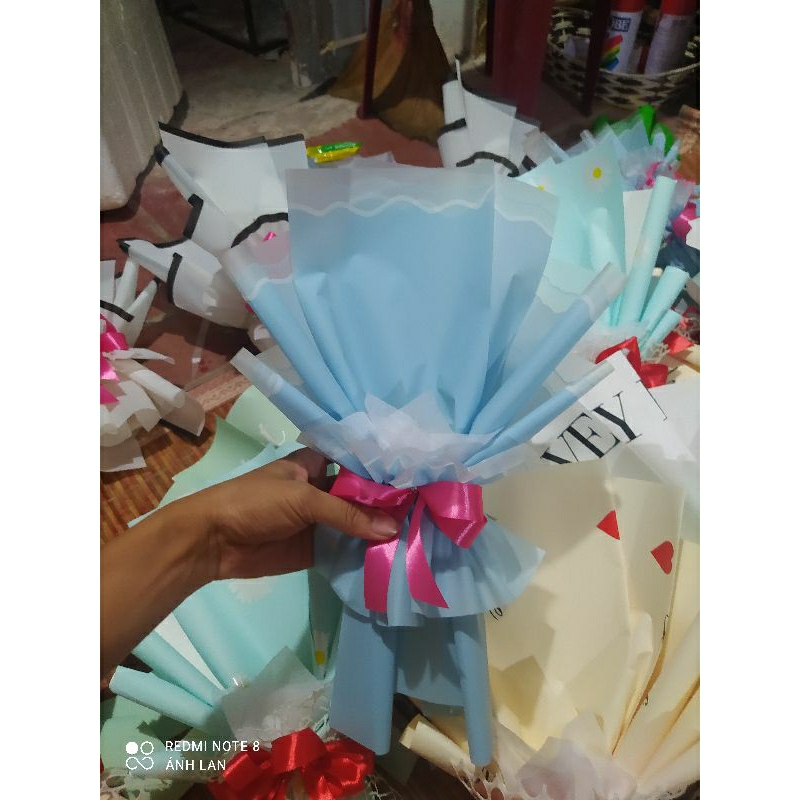 Cốt hoa 1-3 bông cắm hoa sáp , hoa nhũ