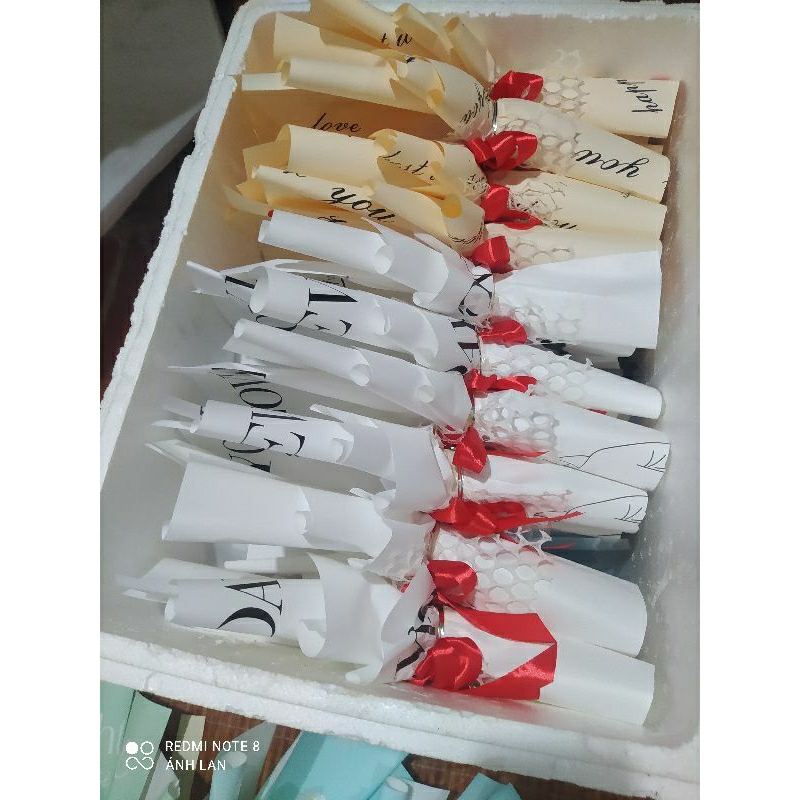 Cốt hoa 1-3 bông cắm hoa sáp , hoa nhũ