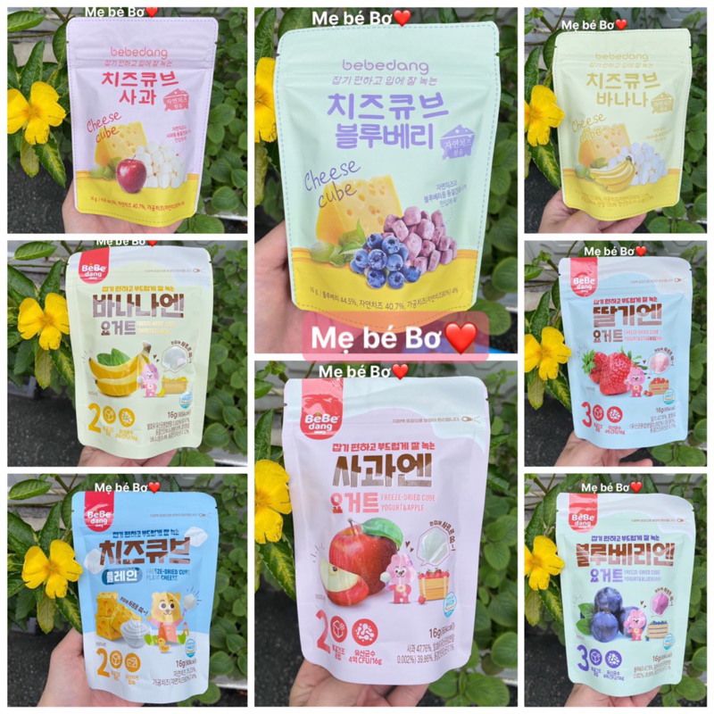 Phô Mai, Sữa chua khô BEBEDANG Hàn Quốc Cho Bé ăn dặm