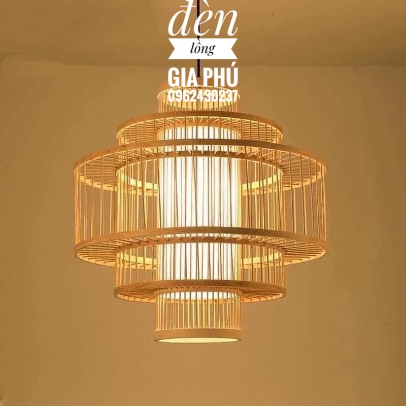 Combo đèn mây tre đan,đèn tre thả trần trang trí, đèn lồng mây tre đan