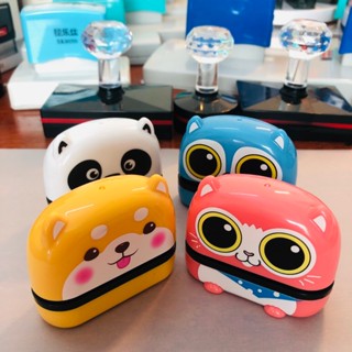 [Tặng Mực ] Dấu Tên Văn Phòng, Con Dấu Tên Cute, Khắc Con Dấu Tên, Khắc Mộc Tên, Con Dấu Hình Thú Dễ Thương, Mực In Giấy