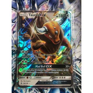 Thẻ bài pokemon - tcg - tauros gx / 100/149