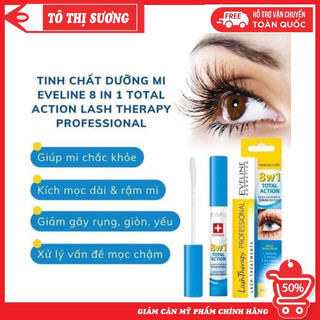 Tinh chất dưỡng mi eveline 8 in 1 total action lash therapy professional nga