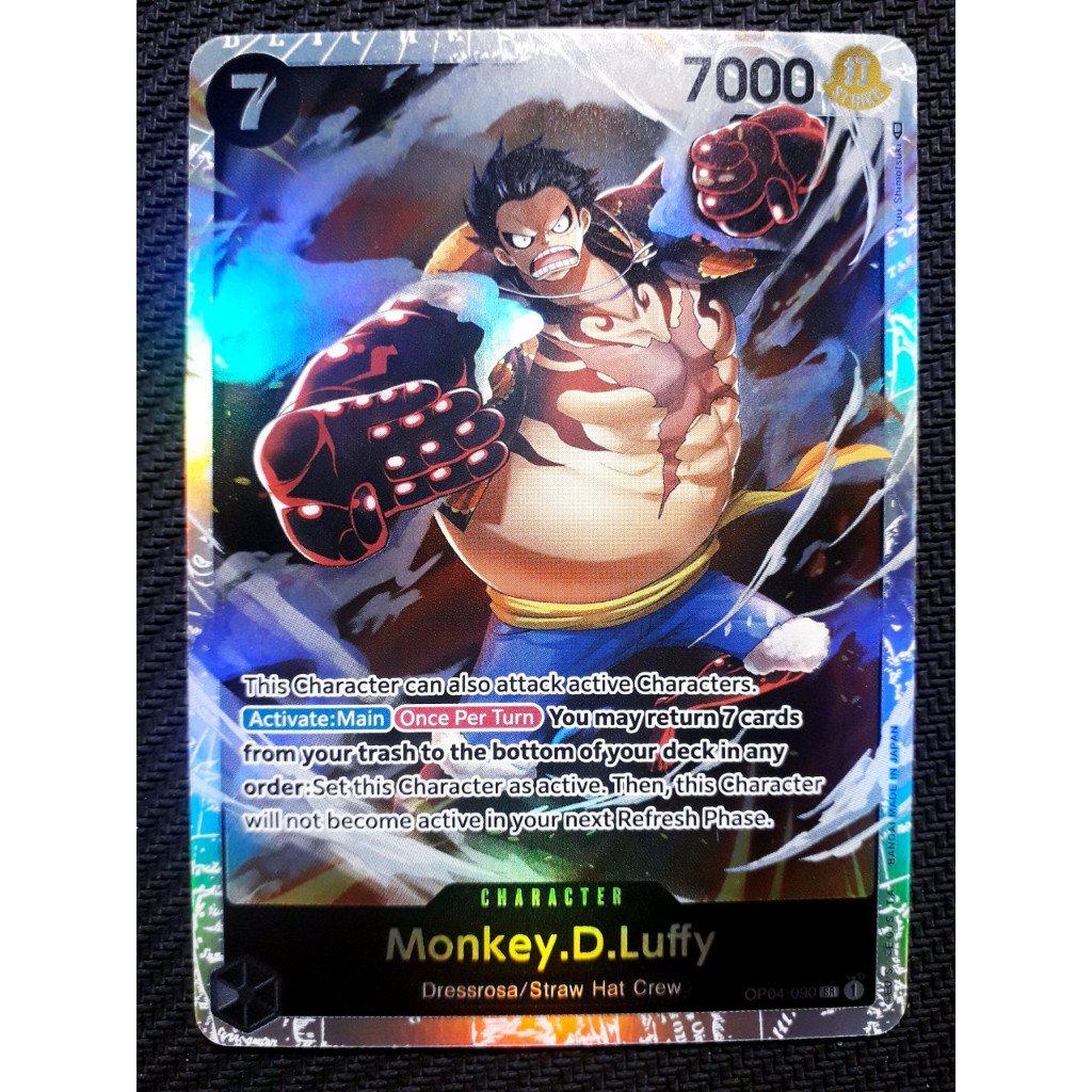 Thẻ bài One Piece OP04-090 - Monkey.D.Luffy - Character - Super Rare