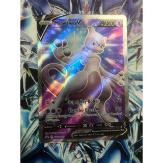 Thẻ bài pokemon - tcg - mewtwo v / swsh229