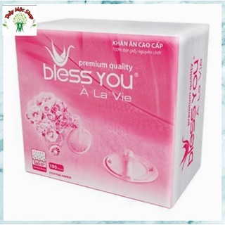 Khăn giấy 100 tờ bless you - 33 x 33 cm.