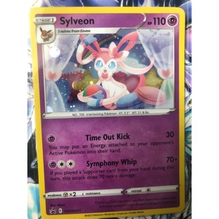 Thẻ bài pokemon - tcg - sylveon / swsh211