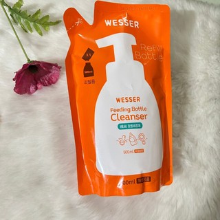 Nước rửa bình sữa Wesser dạng túi / gói 500ml (Nhập khẩu Hàn Quốc)