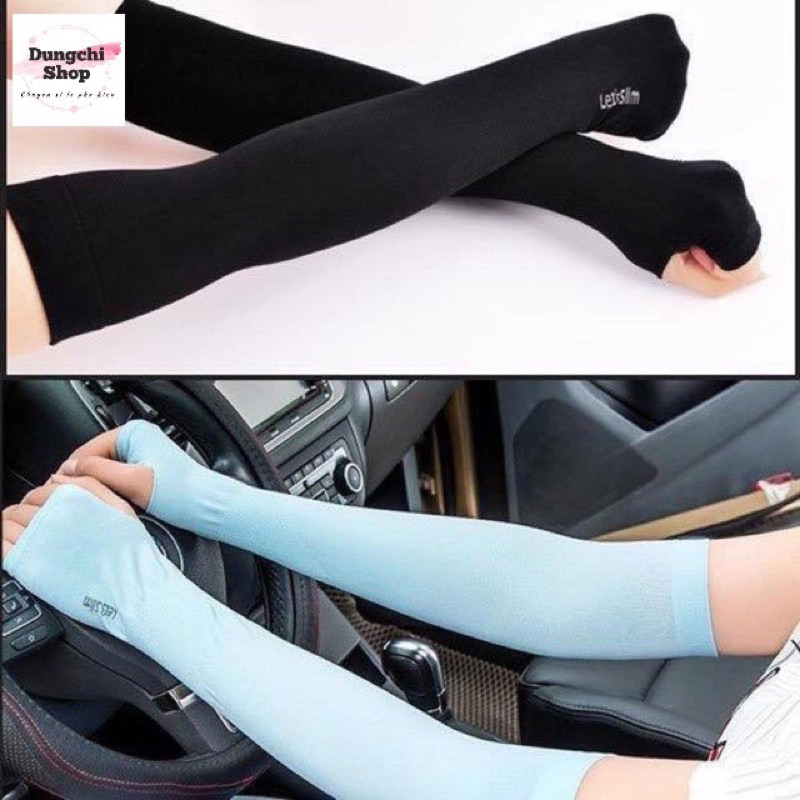 Găng tay chống nắng Let's Slim dày dặn chống tia UV -gd 12
