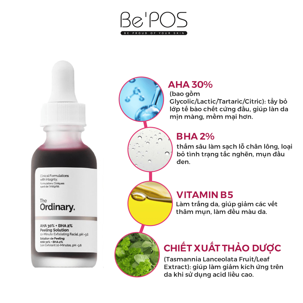 Tinh Chất Peel da The Ordinary AHA 30%+BHA 2% Peeling Solution 30ml (aestore) | BigBuy360 - bigbuy360.vn