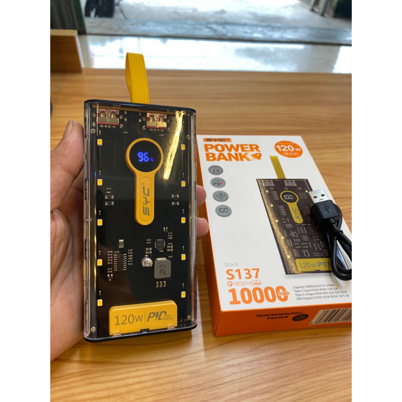 Sạc dự phòng SYC 10.000 mAh 120W sạc siêu nhanh ⚡️⚡️⚡️