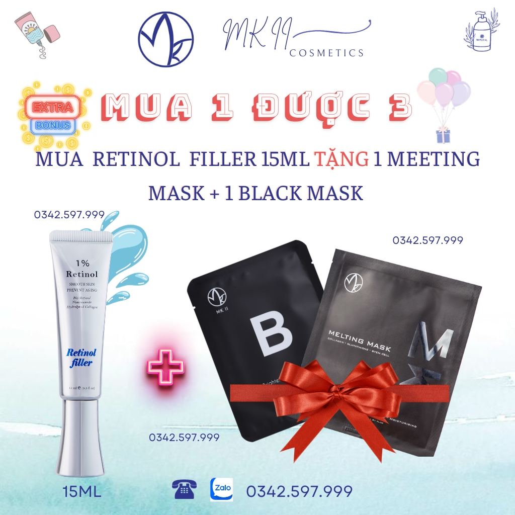 Retinol Filler -Kem dưỡng da, chống lão hoá, xoá nhăn MKII