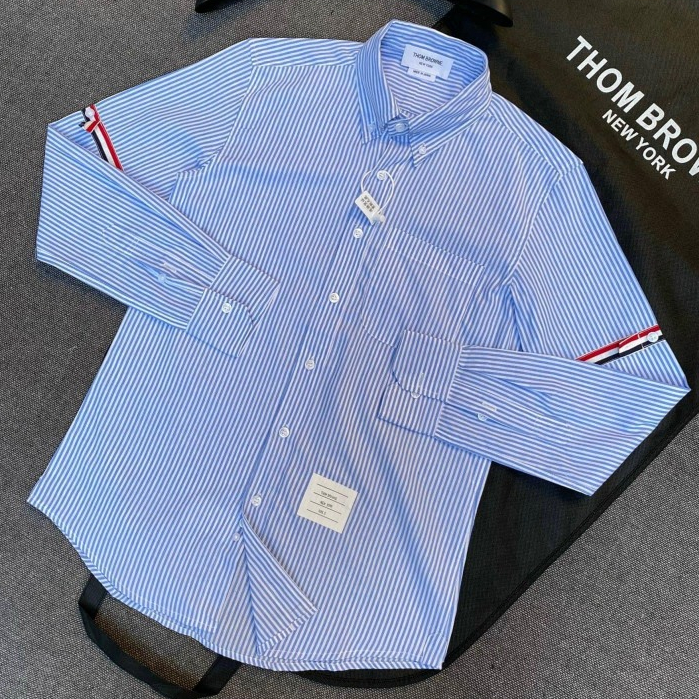 Áo sơ mi dài tay mẫu mới vải cao cấp dày dặn trẻ trung thanh lịch chuẩn form phong cách