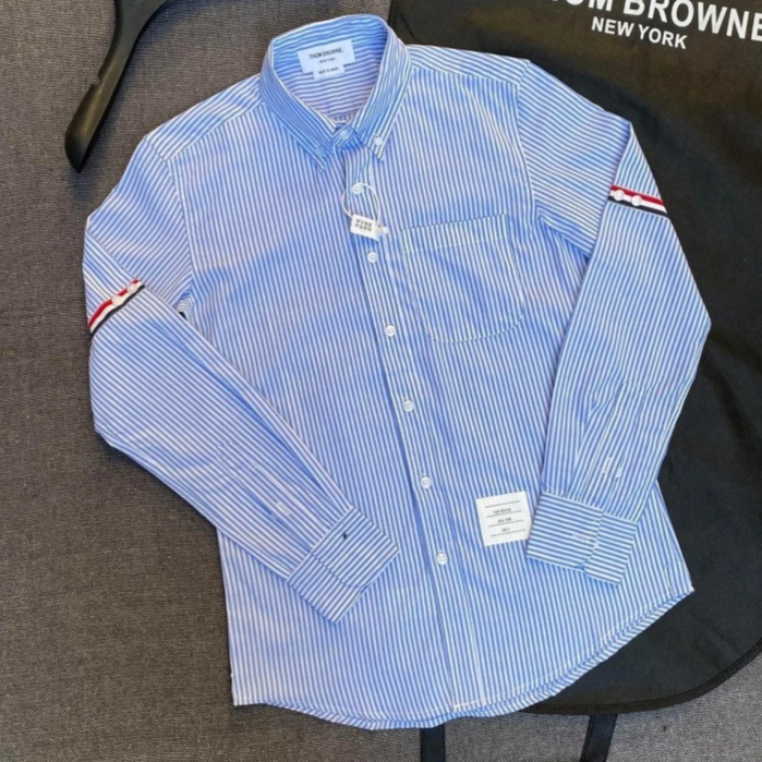 Áo sơ mi dài tay mẫu mới vải cao cấp dày dặn trẻ trung thanh lịch chuẩn form phong cách