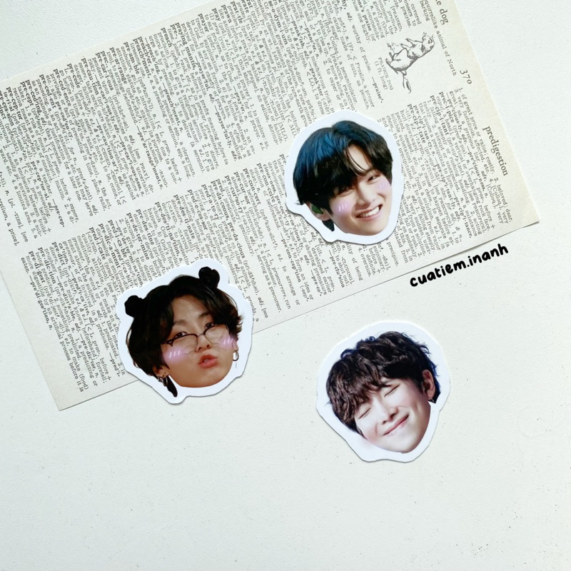 In Ảnh Theo Yêu Cầu - Sticker Viền Cute