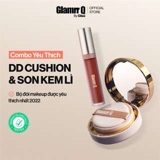 Combo Phấn nước Glamrr Q Long Wear DD Cushion & Son Lip Cream