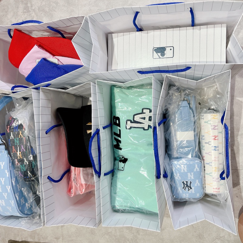 Túi giấy MLB nhập Store Hàn - Túi MLB chính hãng