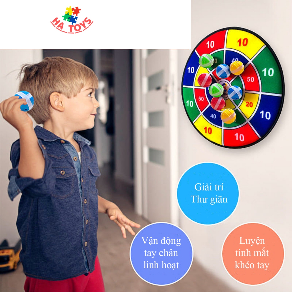 Đồ chơi ném bóng dính trúng mục tiêu HA TOYS dành cho trẻ em  HT1003