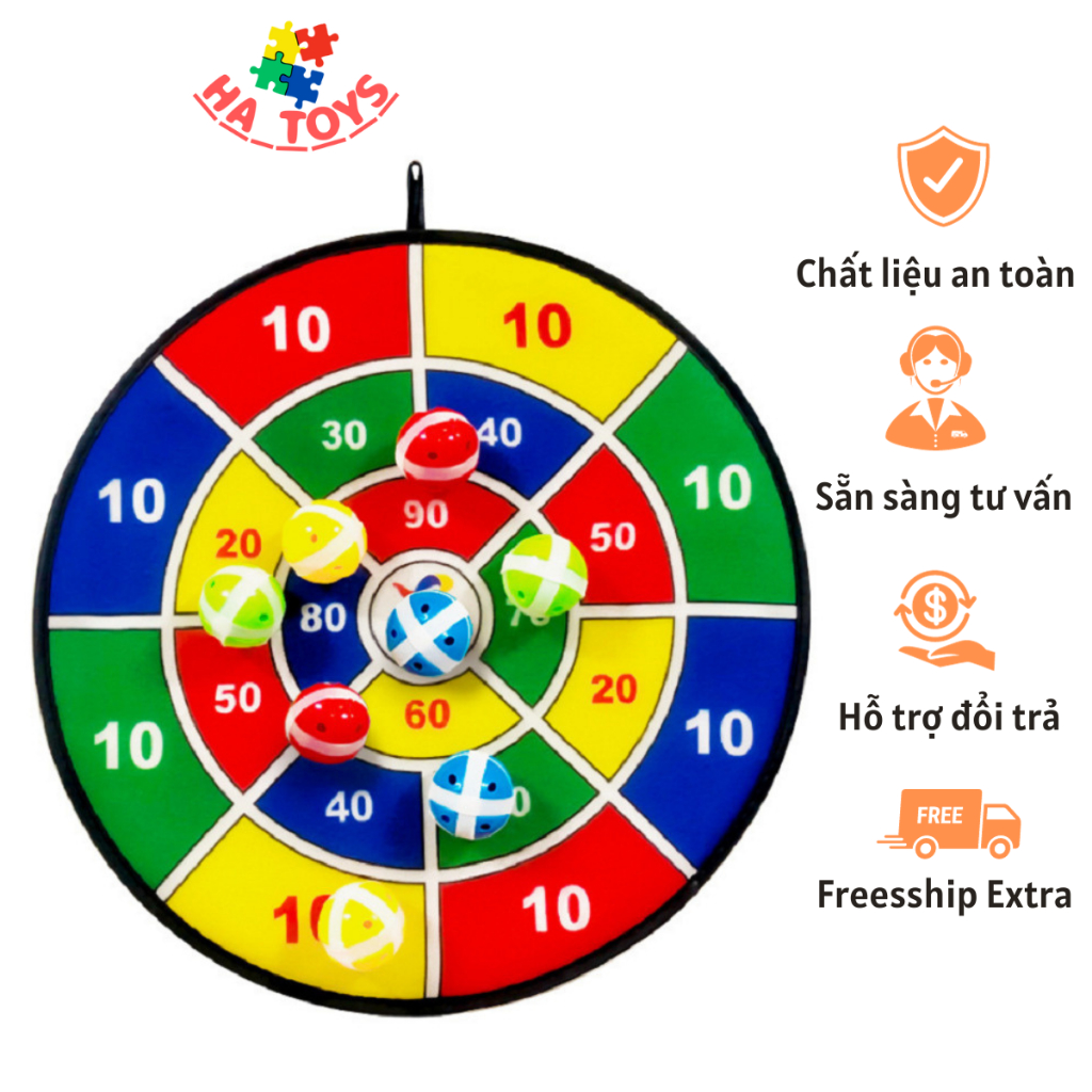 Đồ chơi ném bóng dính trúng mục tiêu HA TOYS dành cho trẻ em  HT1003