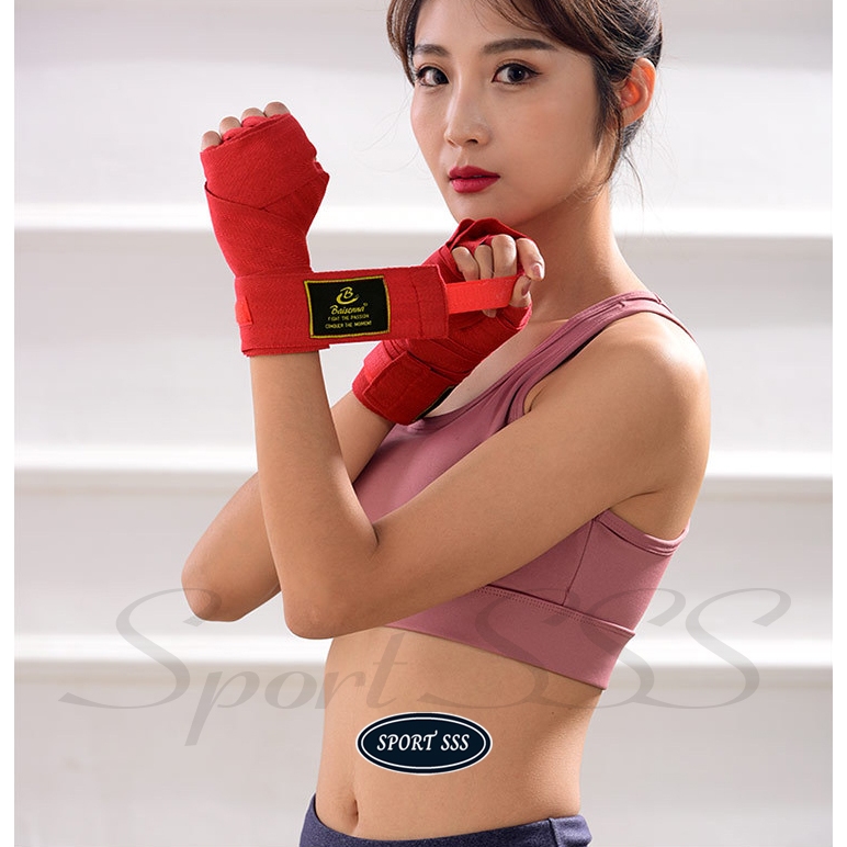 Băng đa Boxing 5m quấn cổ tay đấm bốc võ thuật Muay Thái MMA Handraps