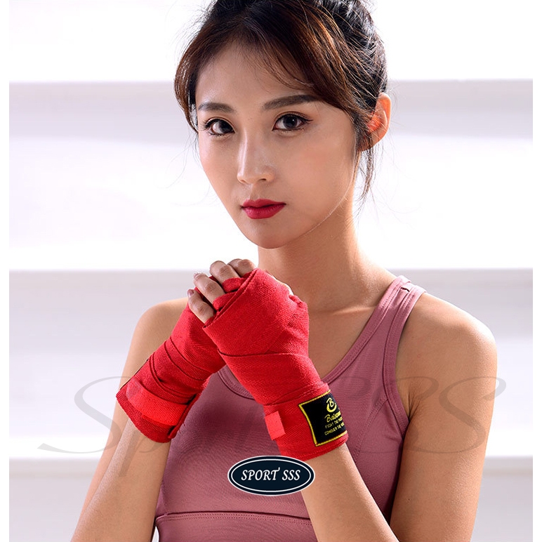 Băng đa Boxing 5m quấn cổ tay đấm bốc võ thuật Muay Thái MMA Handraps