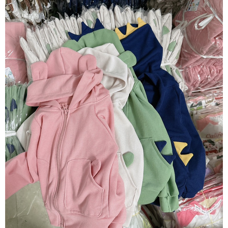 Áo khoác len xốp cho bé