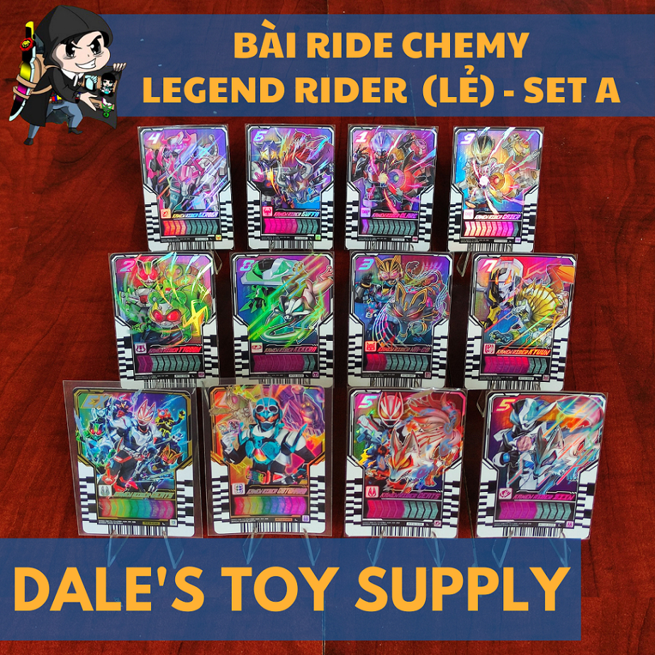 BANDAI JP - Thẻ Ride Chemy Kamen Rider Gotchard - Cặp lá Legend Ride - Set A (tặng sleeve bảo vệ)