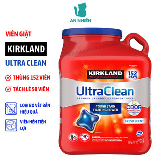 Viên giặt quần áo Kirkland Ultra Clean 152 viên Mỹ - Hàng nhập khẩu