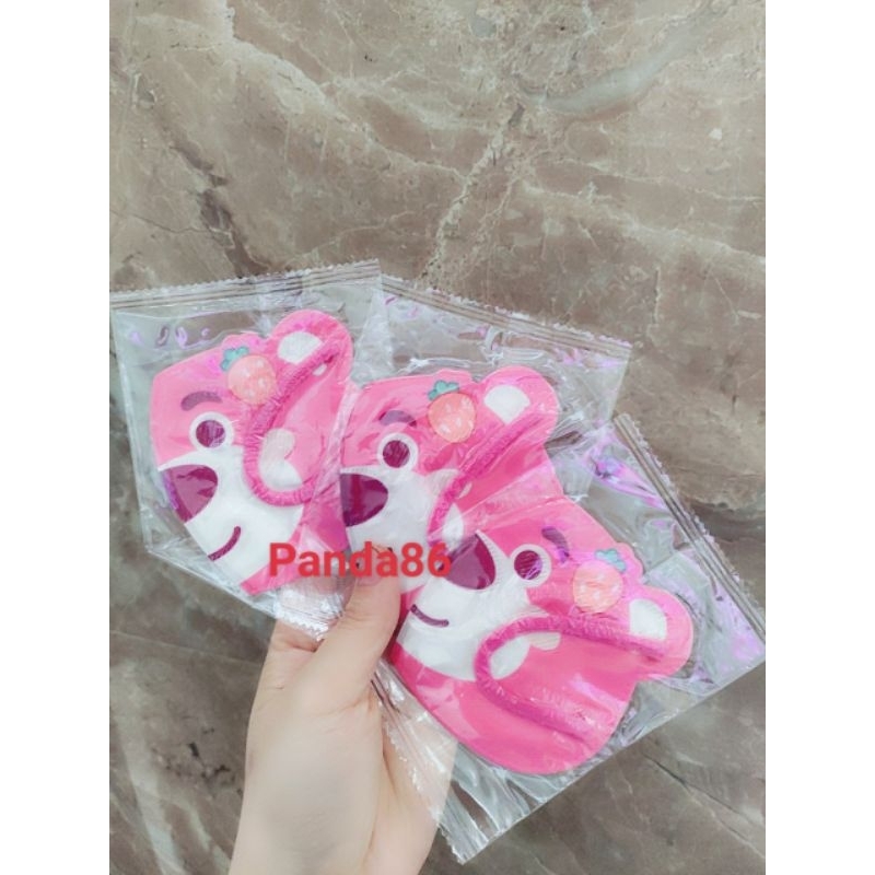 Set 10 Khẩu Trang Gấu Dâu Lotso Dễ Thương Dành Cho Bé Yêu