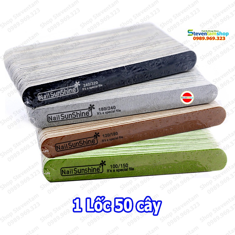 Dũa móng thật hiệu Sunshine full các loại nhám
