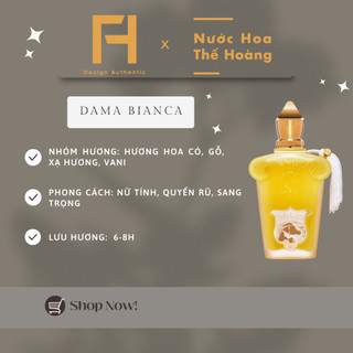 Nước hoa nữ 1888 dama bianca edp chiết 10ml, 20ml - nước hoa thế hoàng