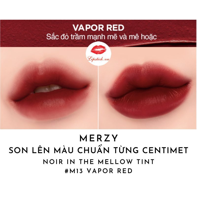 Son Kem Lì Bền Màu, Lâu Trôi Hàn Quốc Merzy Mellow Tint 4g
