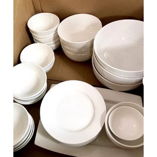 THANH LÝ đĩa sứ trắng phẳng trơn hàng dày đẹp nặng tay đủ size 10cm 15cm 17cm 18cm 22cm 25cm 28cm