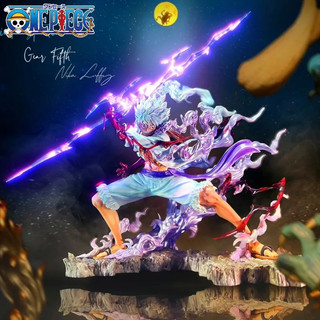 MH97 - Mô Hình Cao Cấp Luffy Gear 5 Thần Mặt Trời Nika Có Đen Led (Có Đầu Lâu) Cao 23cm - Mô Hình One Piece