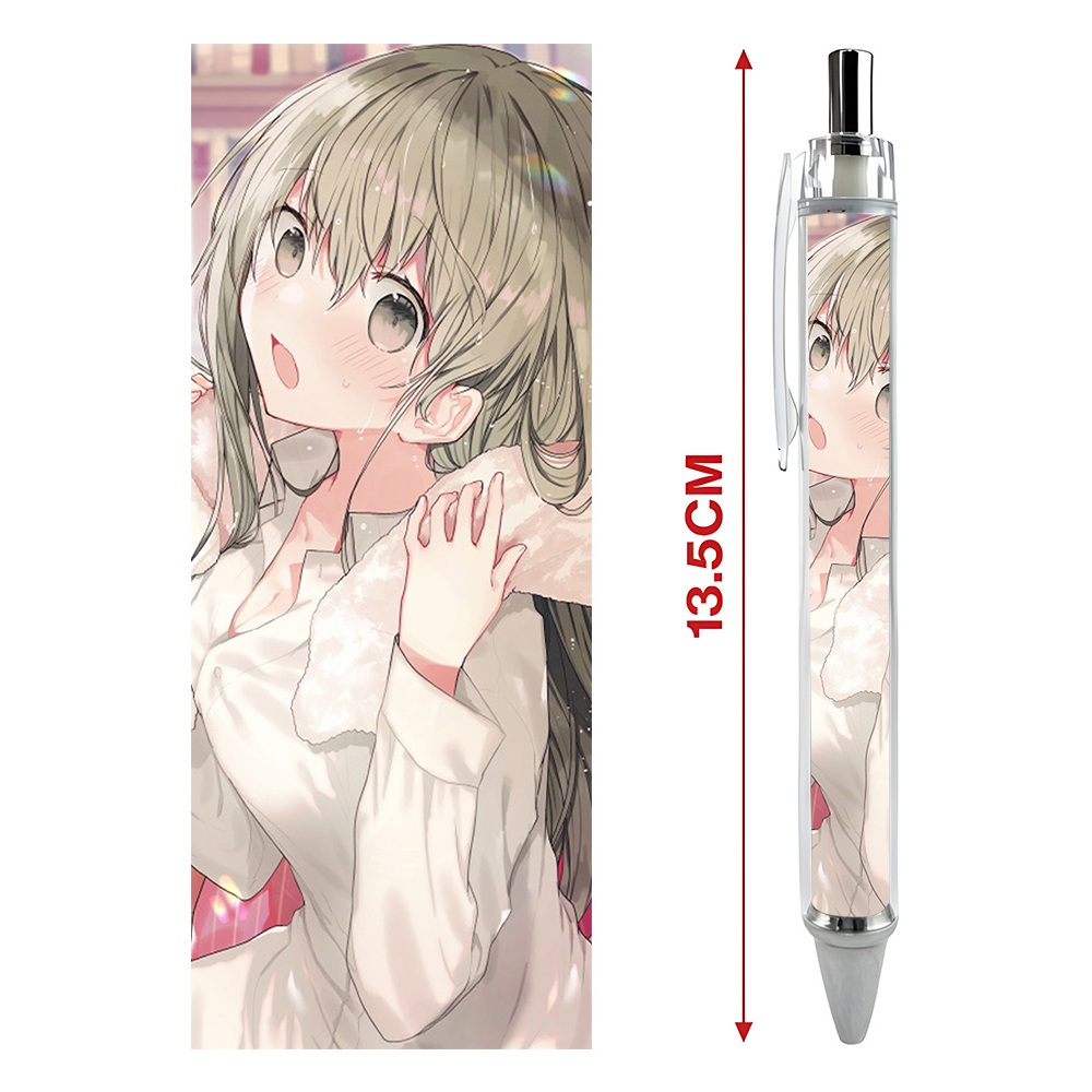 Bút viết In hình Anime Manga Cecilia và Lawrence Shiro Seijo to Kuro Bokushi Hình in sắc nét  Bút Gel ngòi 0.5mm- 2D Tộc