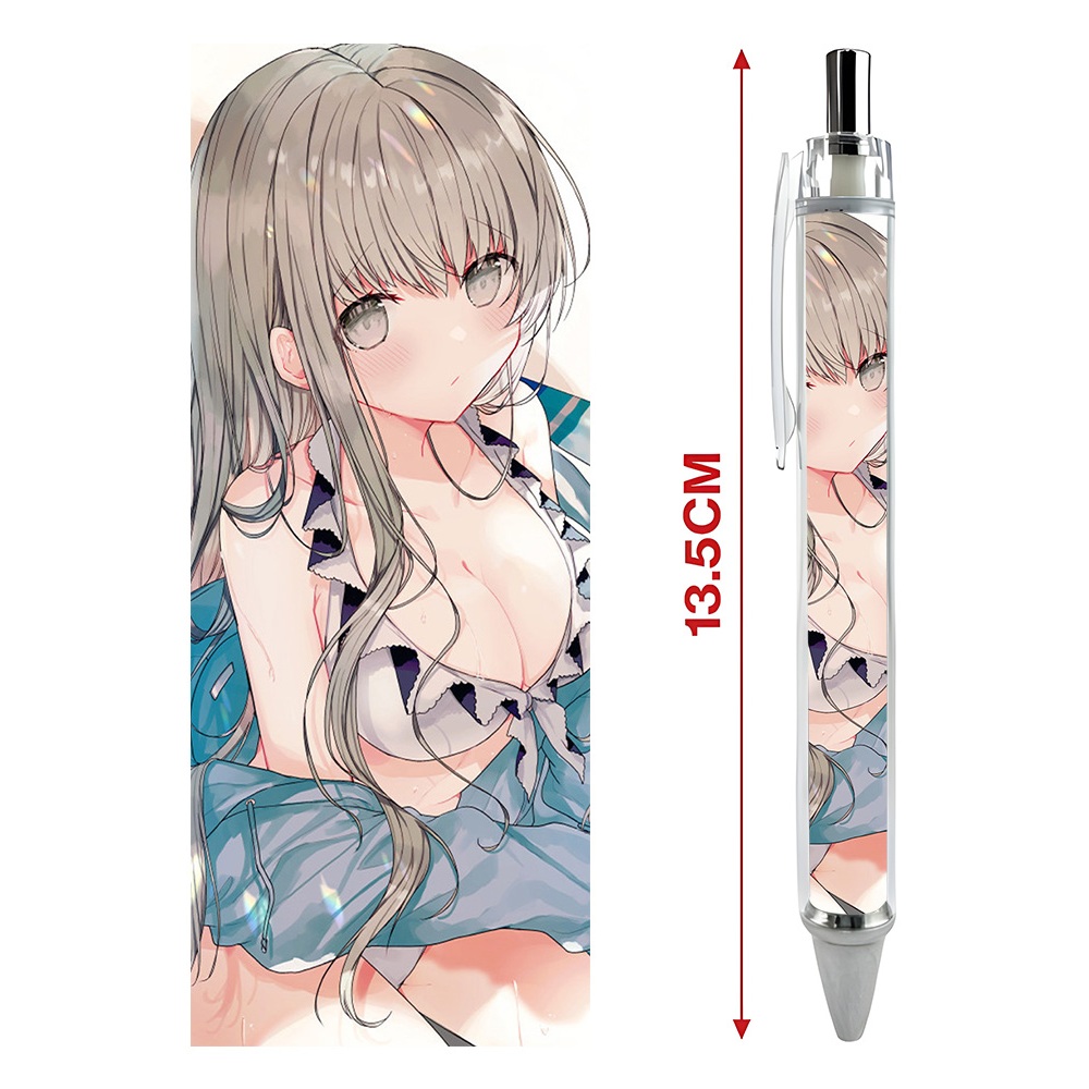 Bút viết In hình Anime Manga Cecilia và Lawrence Shiro Seijo to Kuro Bokushi Hình in sắc nét  Bút Gel ngòi 0.5mm- 2D Tộc