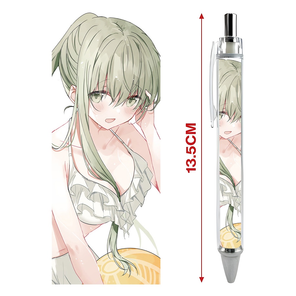 Bút viết In hình Anime Manga Cecilia và Lawrence Shiro Seijo to Kuro Bokushi Hình in sắc nét  Bút Gel ngòi 0.5mm- 2D Tộc