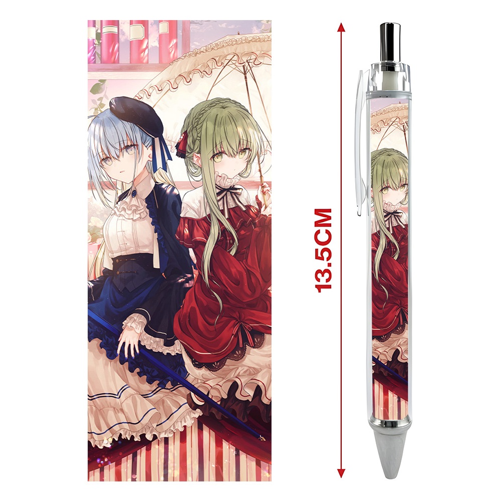 Bút viết In hình Anime Manga Cecilia và Lawrence Shiro Seijo to Kuro Bokushi Hình in sắc nét  Bút Gel ngòi 0.5mm- 2D Tộc