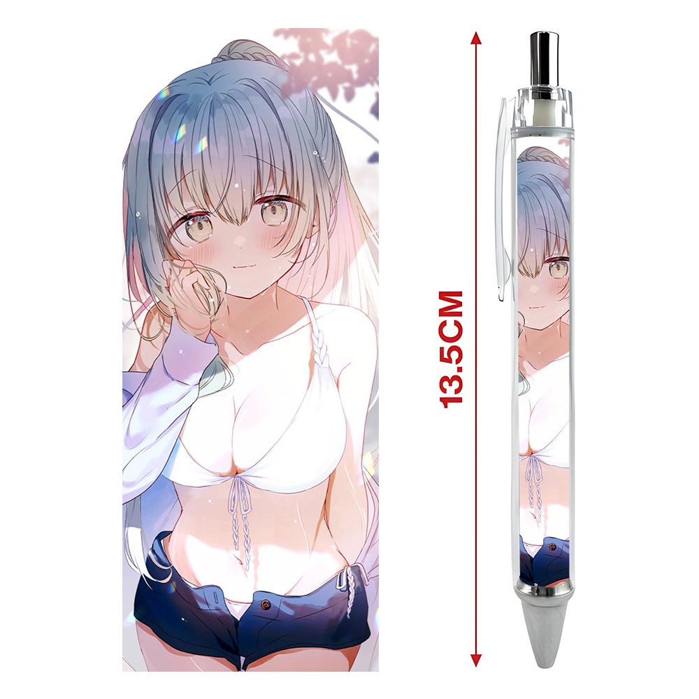 Bút viết In hình Anime Manga Cecilia và Lawrence Shiro Seijo to Kuro Bokushi Hình in sắc nét  Bút Gel ngòi 0.5mm- 2D Tộc