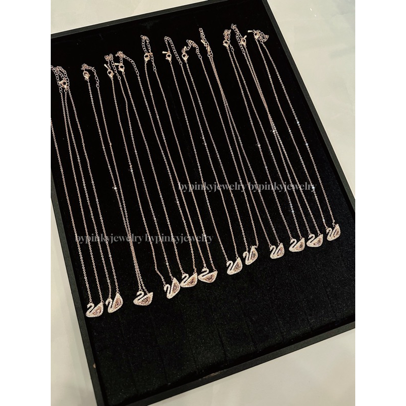 Set dây chuyền Swa rosé không đen ghỉ
