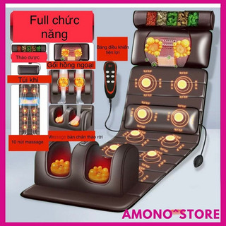 Nệm, đệm, gối, máy massage toàn thân, cổ vai gáy hồng ngoại,Thảm mát xa toàn thân có kèm gối thảo mộc và massage chân