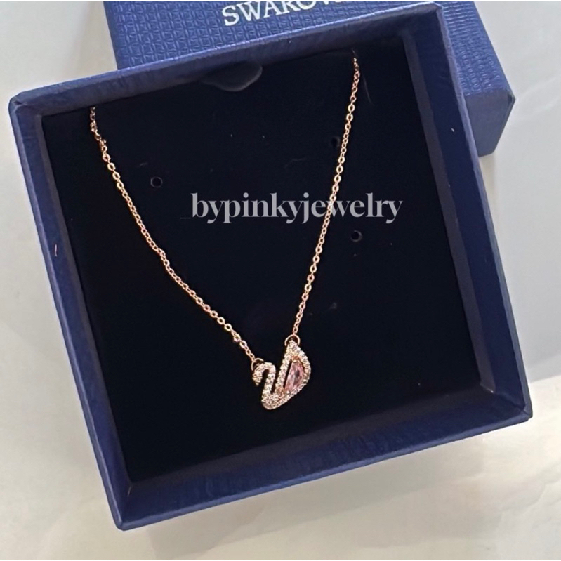 Set dây chuyền Swa rosé không đen ghỉ