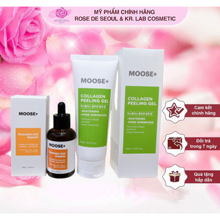 Combo serum nám ampoule Moose và tẩy da chết Moose hạn 2026