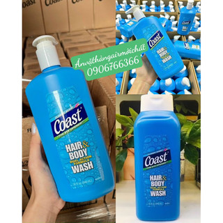 Sữa tắm gội nam coast hair & body wash classic scent 946ml
